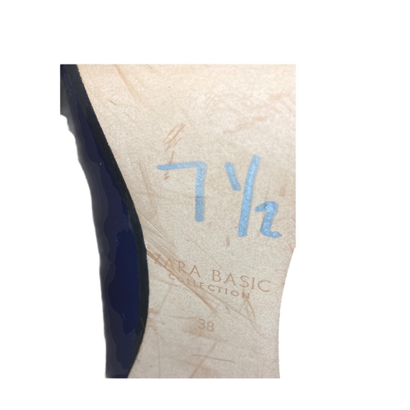 (SOLD) 🎊ZARA BASIC COLLECTION Blue Heel Shoes - Picture 12 of 13